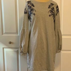 Lilly Pulitzer Grey Medium Long Sequin Sweatshirt Top/Dress- Gently Worn